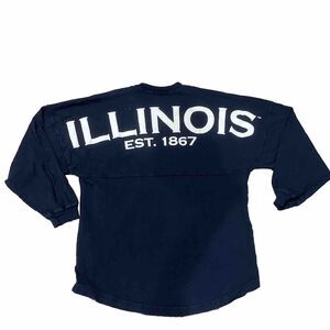 Spirit Jersey University of Illinois Fighting Illini Long Sleeve Shirt Sz Small